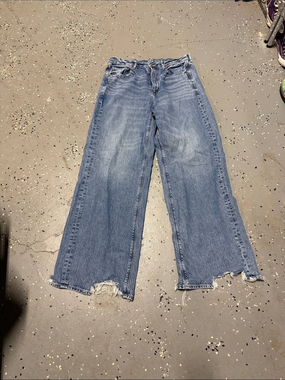 American Eagle Outfitters Light Blue Wide Leg Jeans